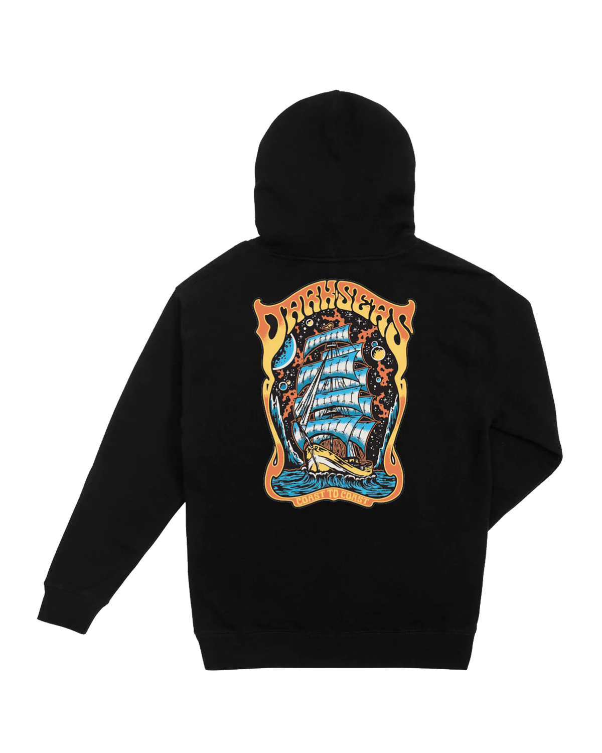 Cosmic Voyage Pullover Hood (zoomed)