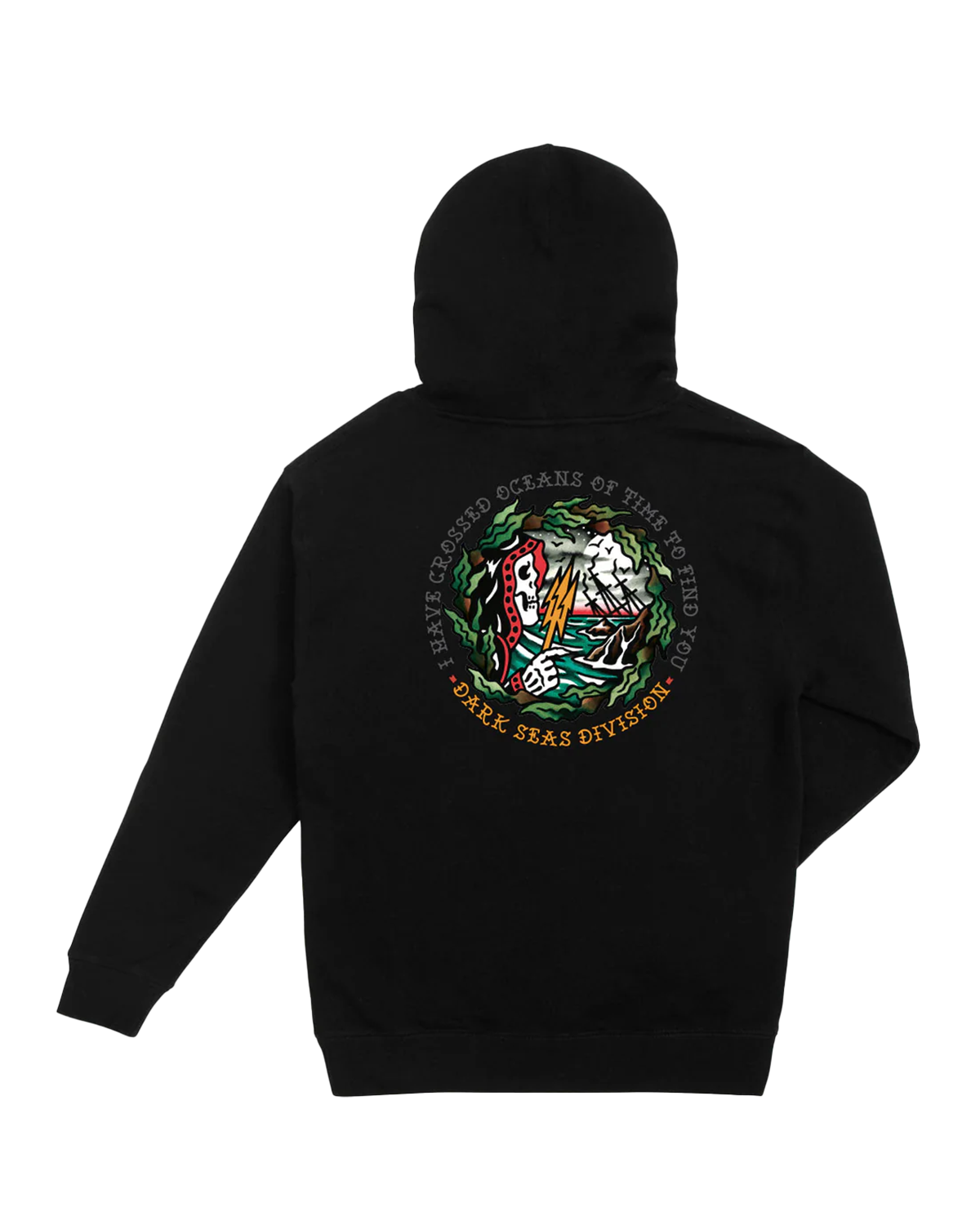Oceans Of Time Pullover Hood (zoomed)