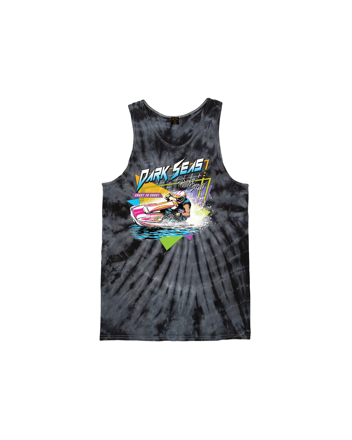 Wave Rave Tie Dye Vest (zoomed)