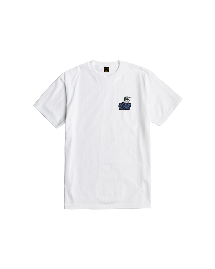 Dark Seas Billiards Stock T-Shirt - White, back - alternate view
