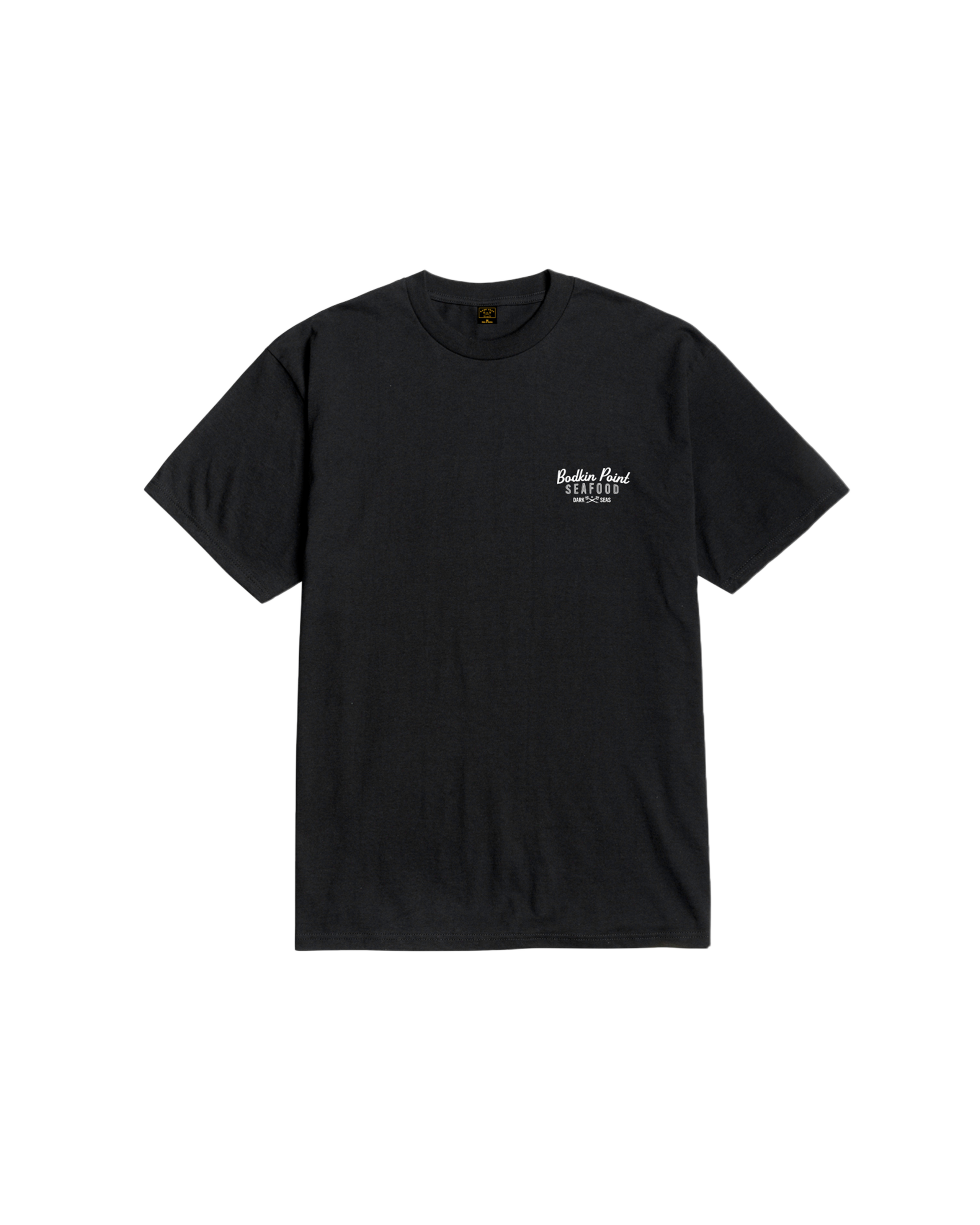 Dark Seas Hibiscus Stock T-Shirt - Black (zoomed)