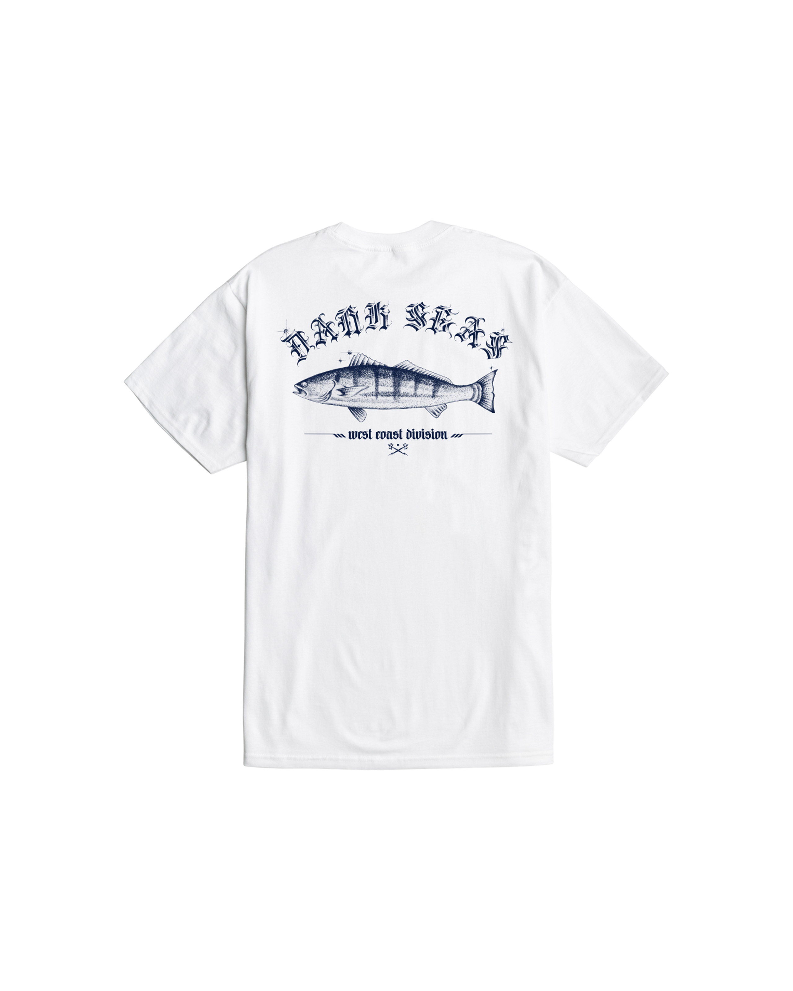 White Sea Bass Stock T-Shirt (zoomed)