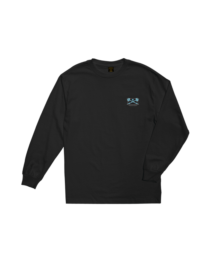 Dark Seas X-Ray Stock LS T-Shirt - Black, back - alternate view