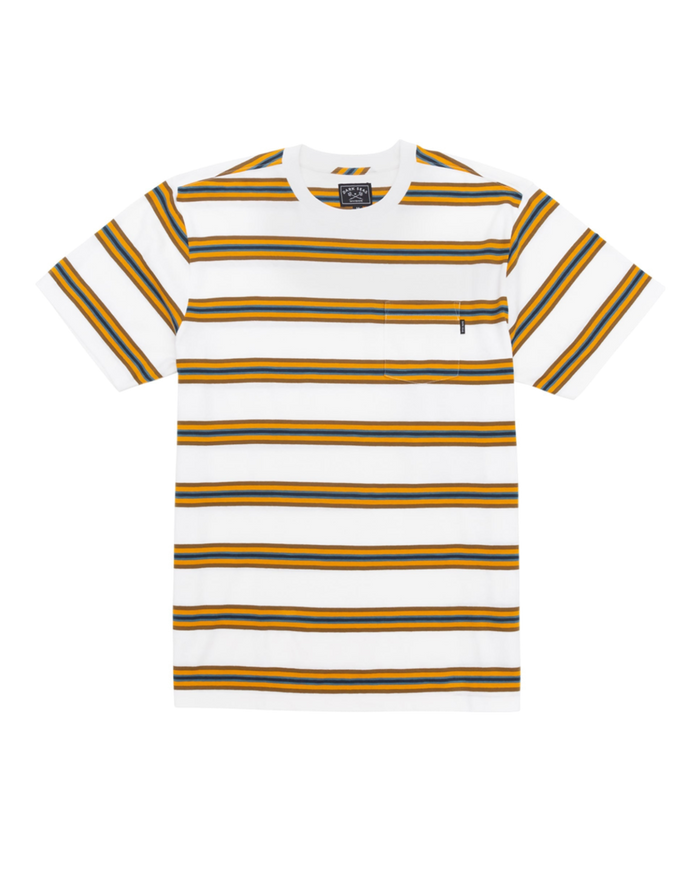 Cabo Knit Pocket T — White