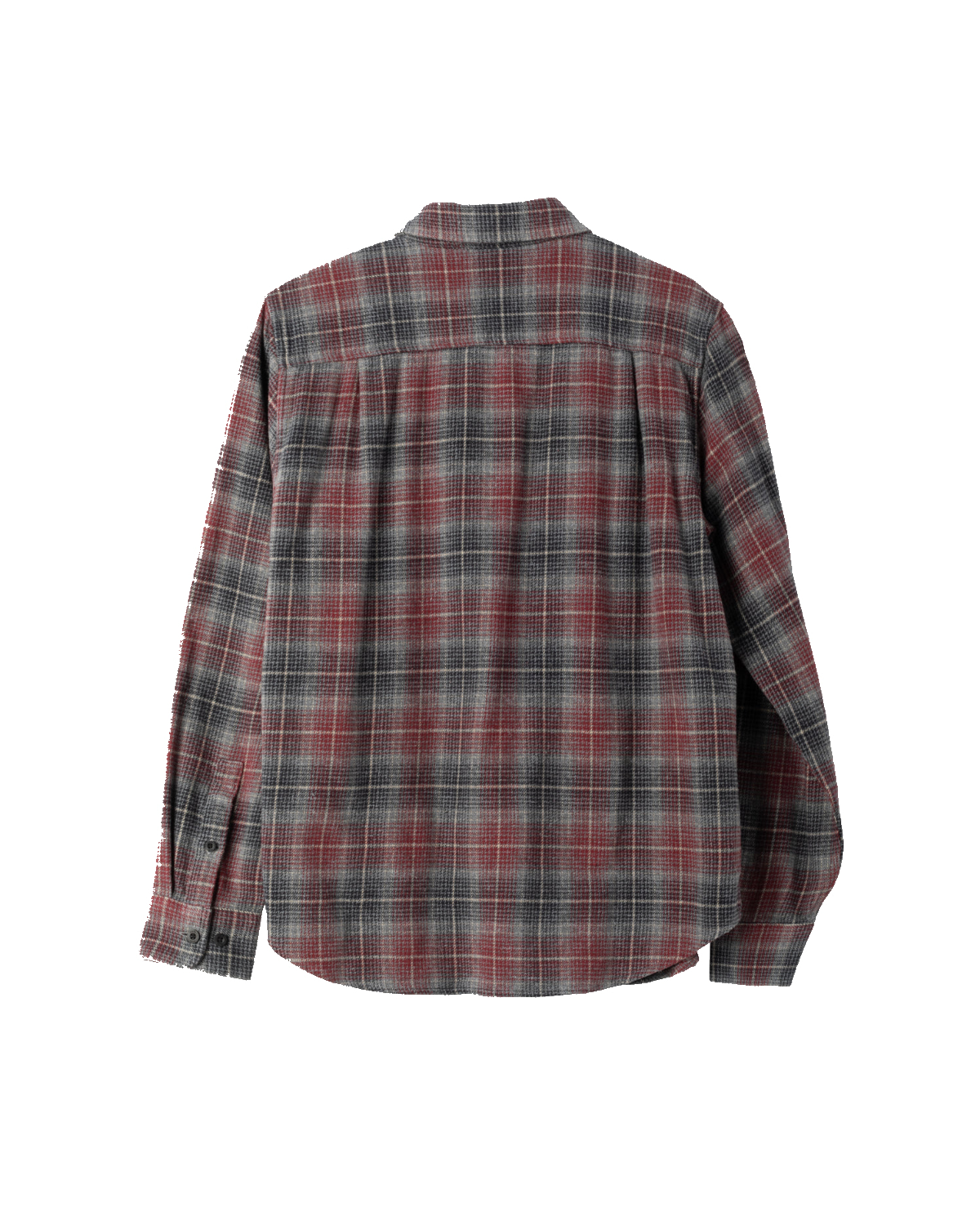 Juneau Shirt — Black/Burgundy
