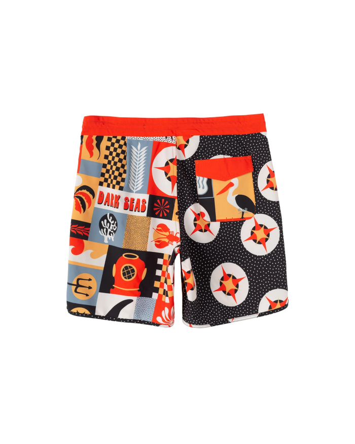 Dark Seas Mismatch Boardshort Multi - alternate view