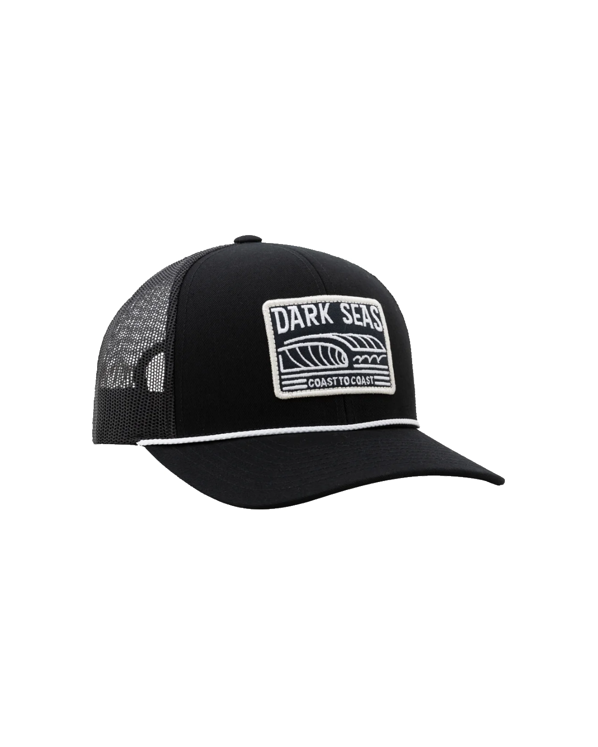 Dark Seas Arnold Hat - Black (zoomed)