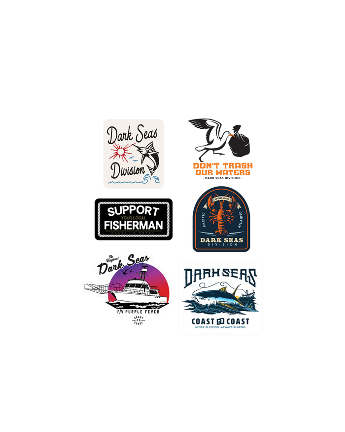 Fishing Series Sticker Pk II 6Pk
