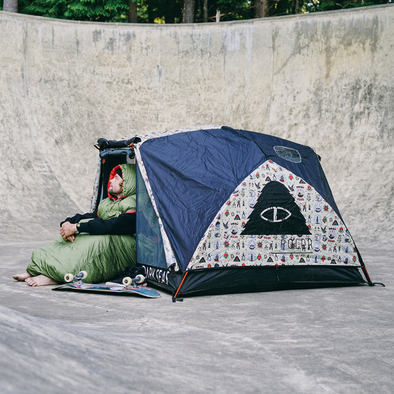 COLOR: DARK SEAS ~ alt: DARK SEAS x POLER 2 PERSON TENT