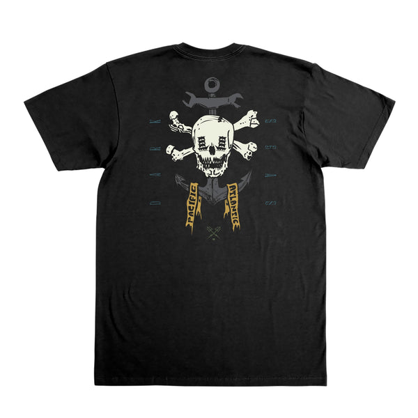 color: black ~ alt: cranium stock t-shirt