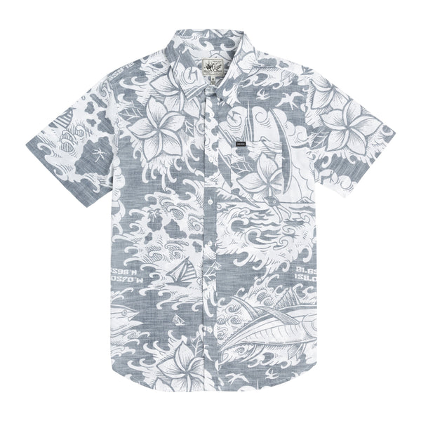 color: navy ~ alt: log cabins shirt