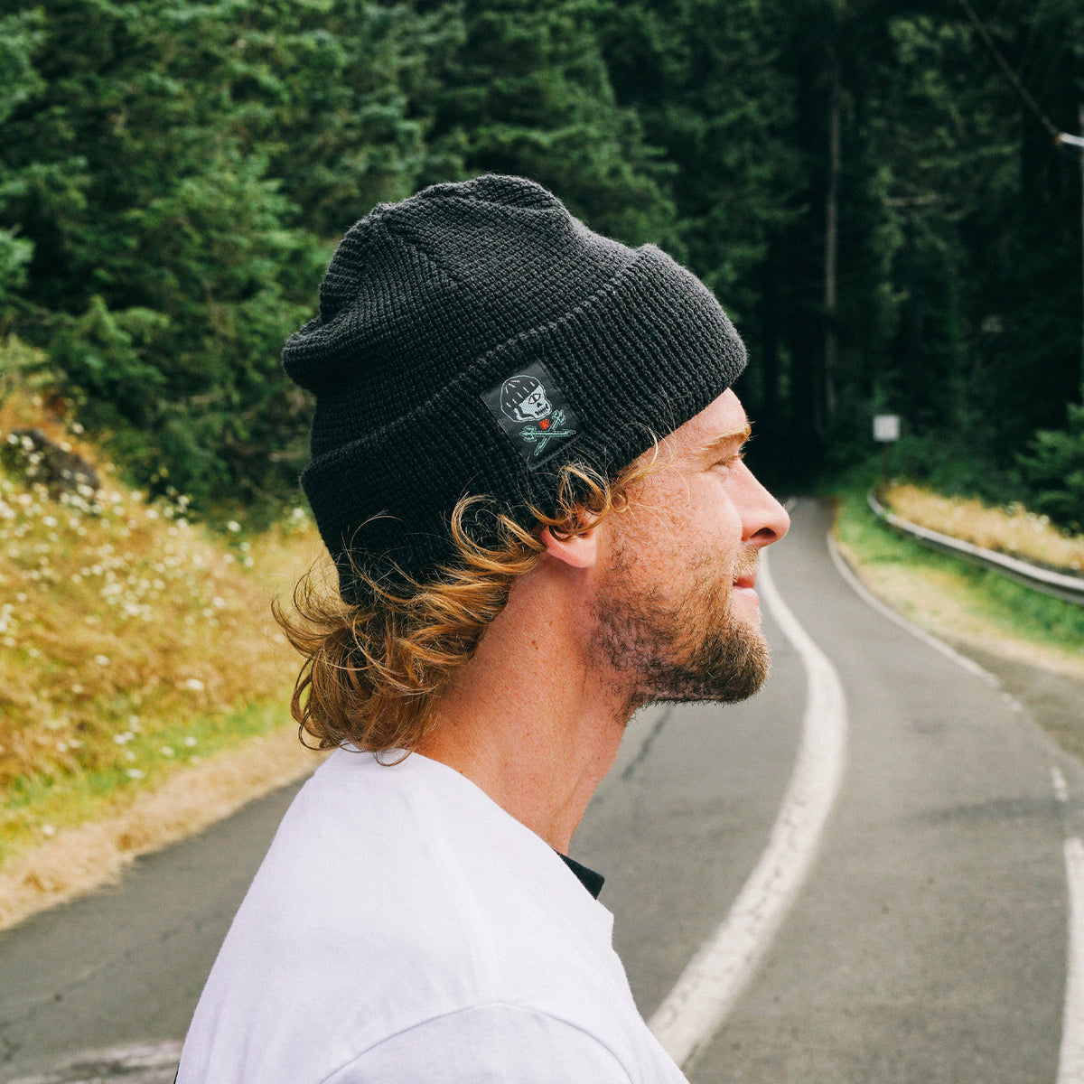 COLOR: BLACK ~ alt: DARK SEAS x POLER BEANIE