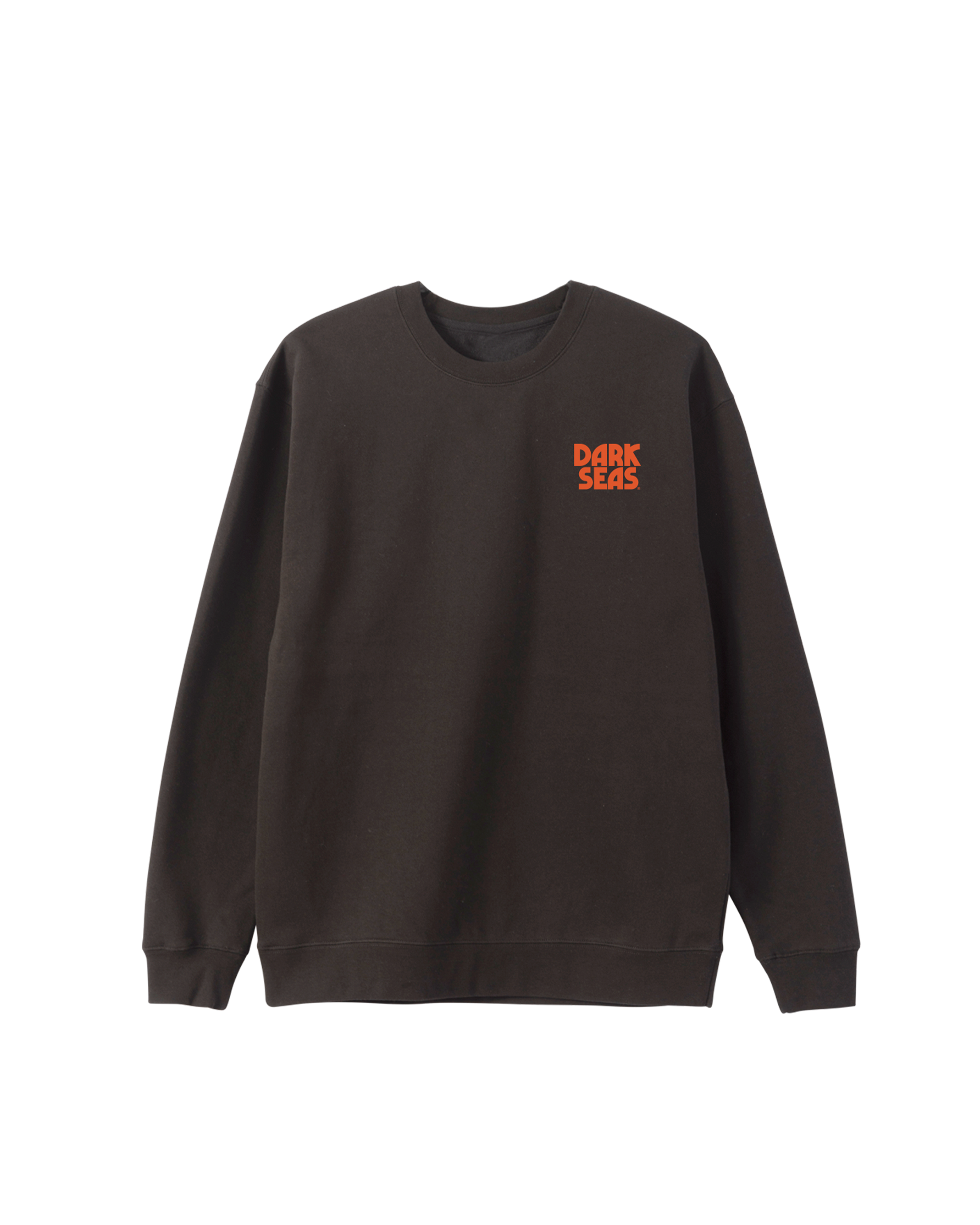 Dark Seas Trail King Crewneck - Asphalt (zoomed)