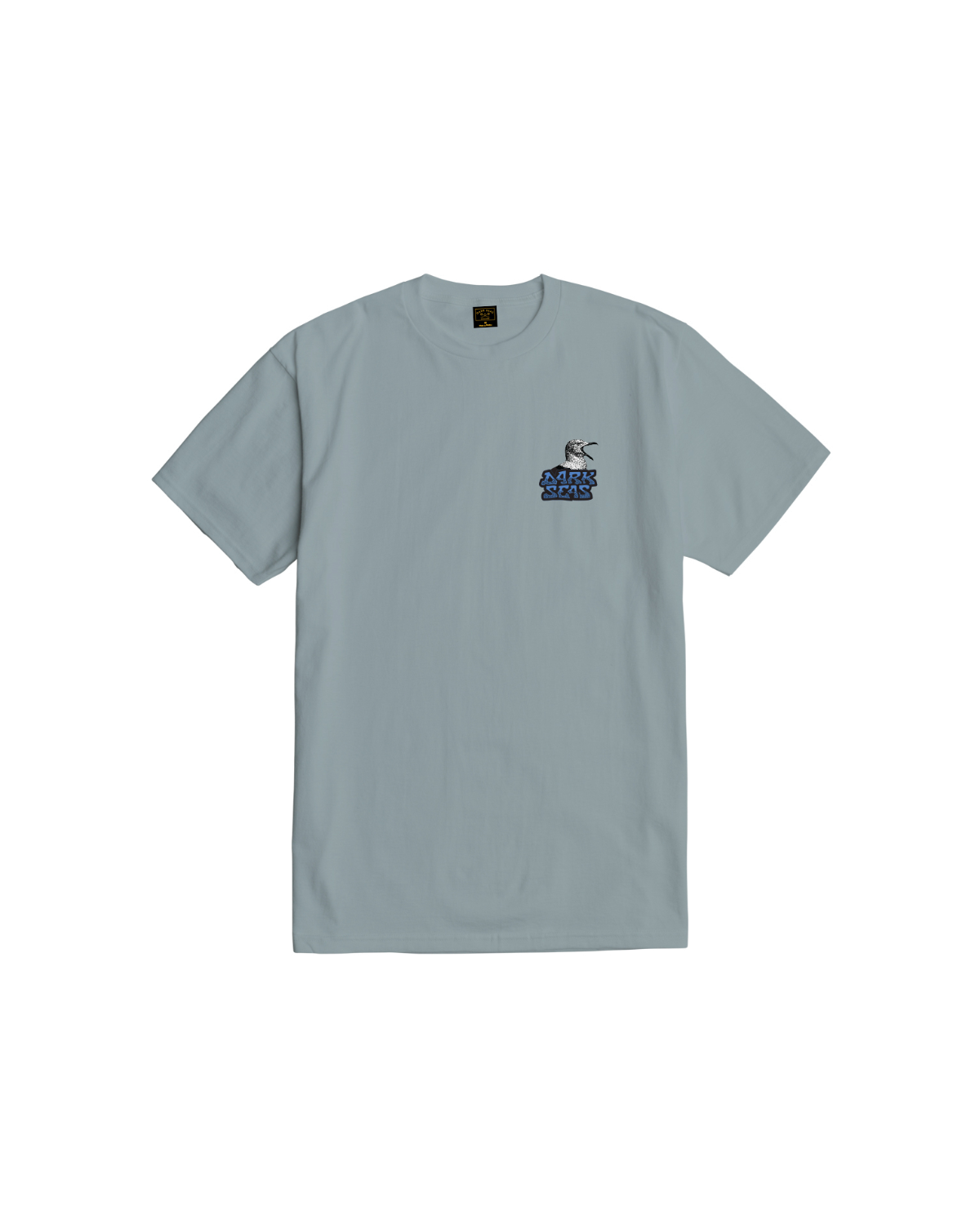 Dark Seas Billiards Stock T-Shirt - Light Blue, back (zoomed)
