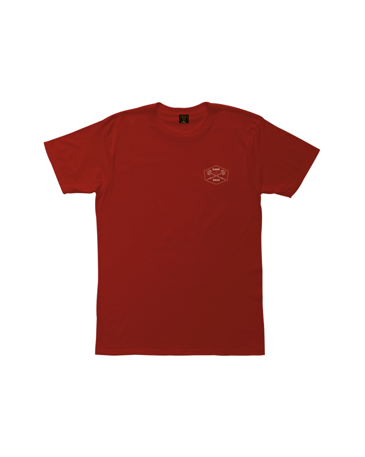 Dark Seas Progressive II Premium T-Shirt - Maroon, back (zoomed)