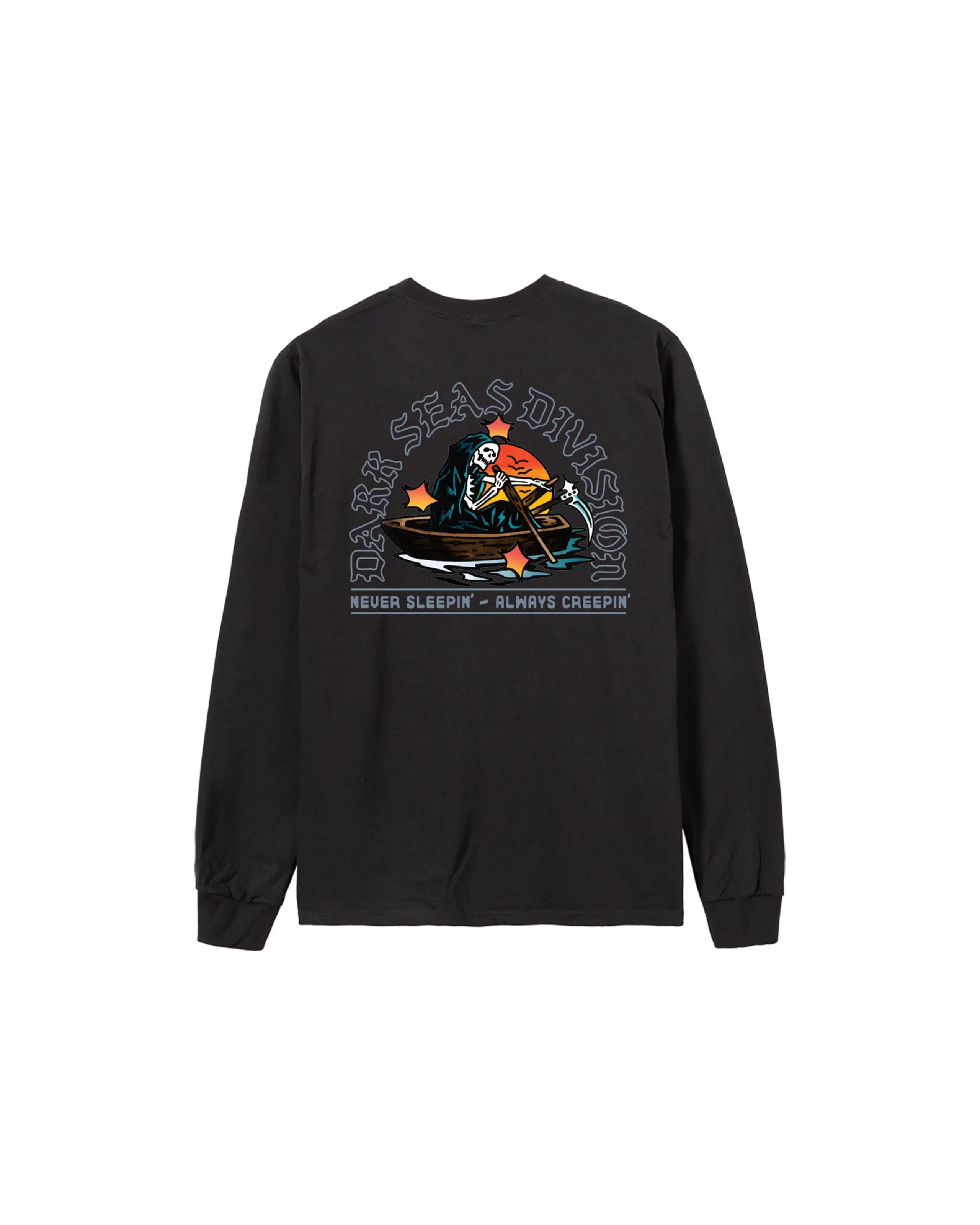 Rowboat LS Stock T-Shirt (zoomed)
