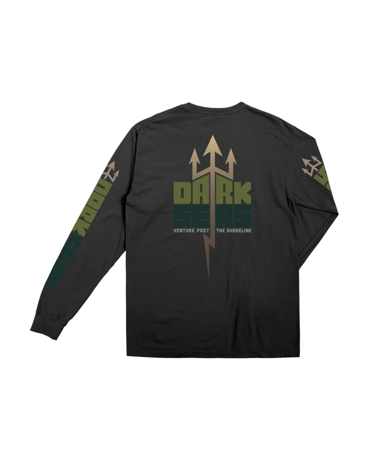 Dark Seas Terrain Pigment LS T-Shirt - Black