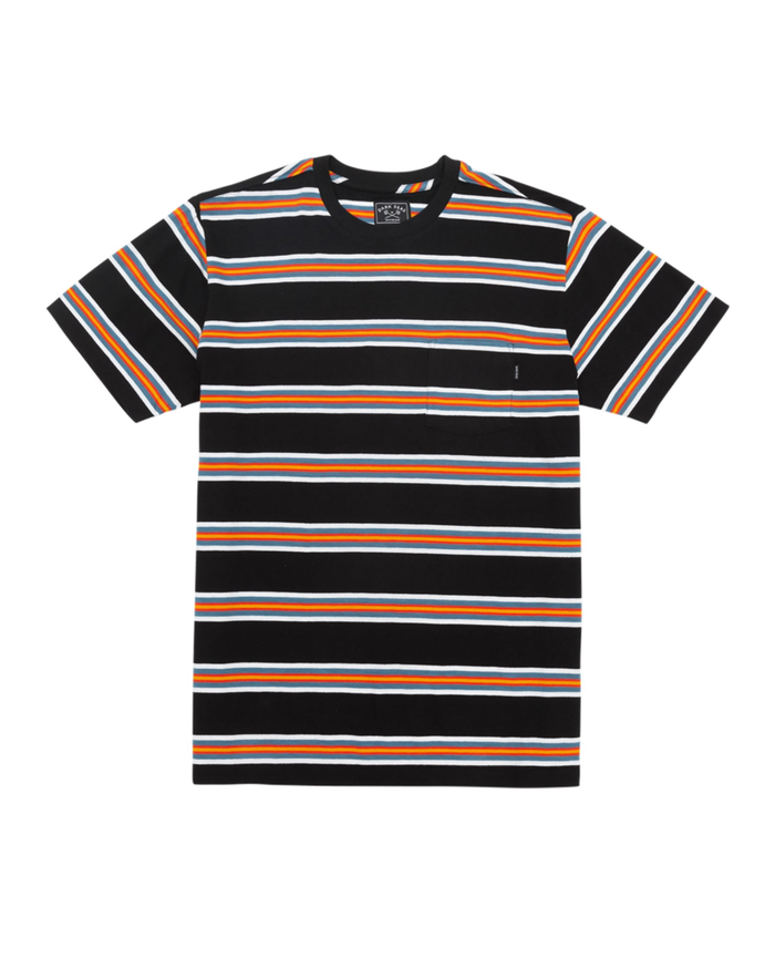 Cabo Knit Pocket T — Black