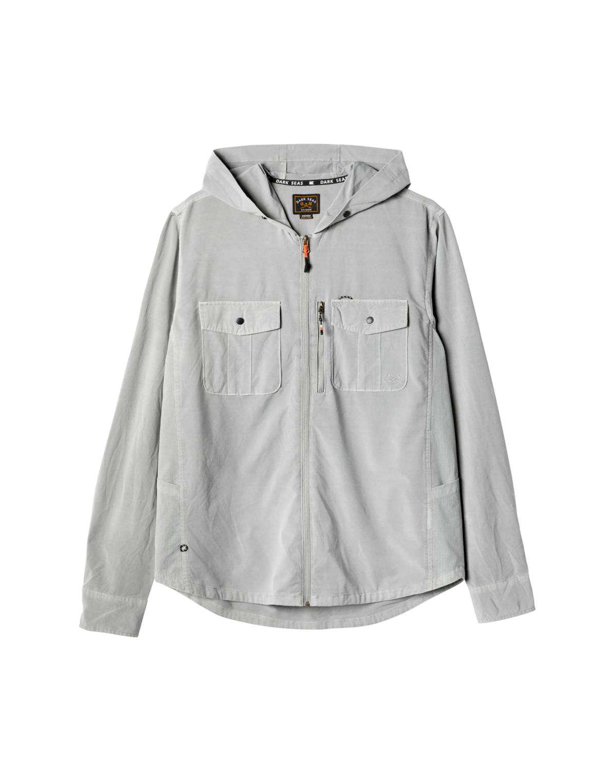 Dark Seas Albright UV Shirt - Grey - Front (zoomed)