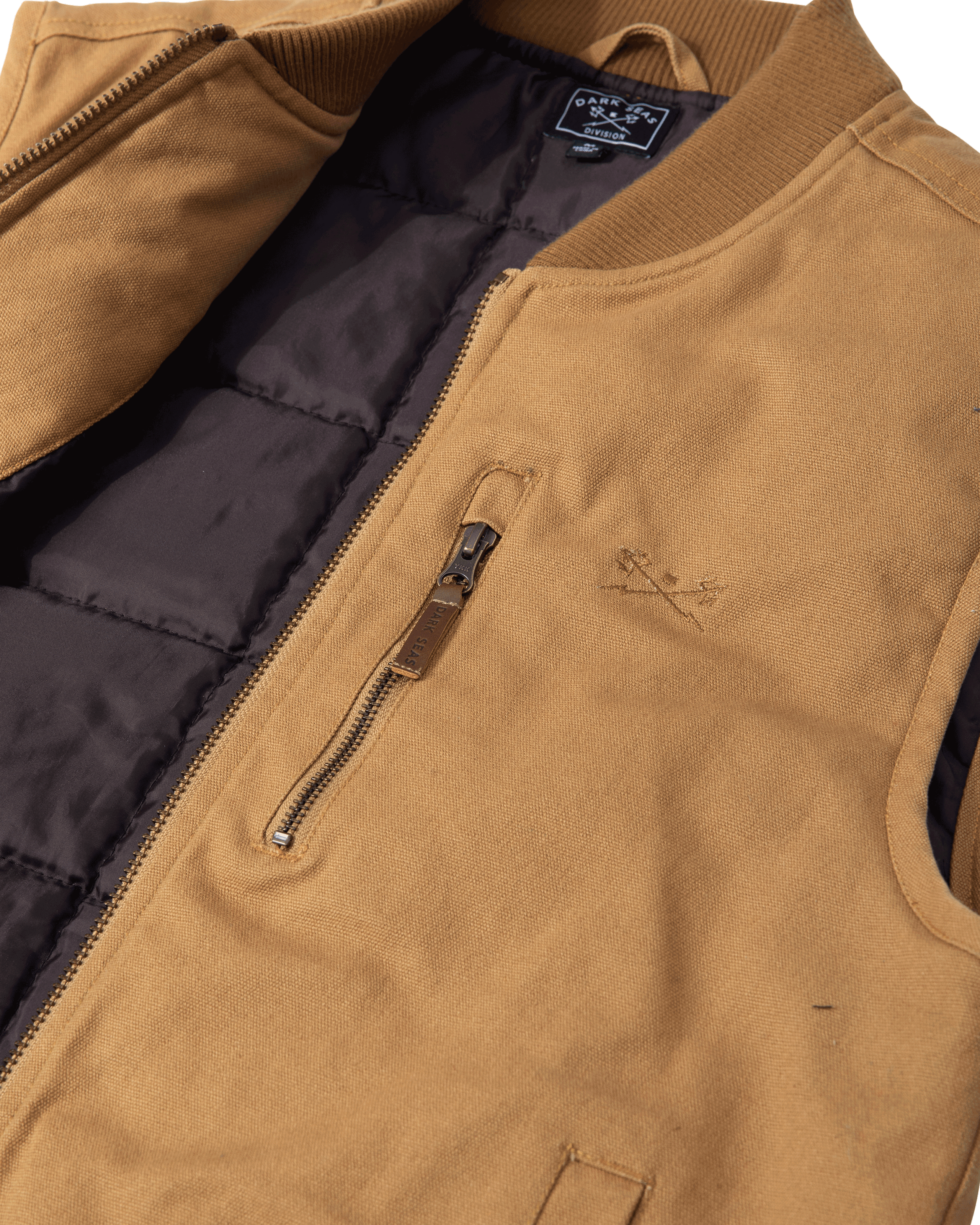 Dark Seas Seamus Vest - Bronze (zoomed)