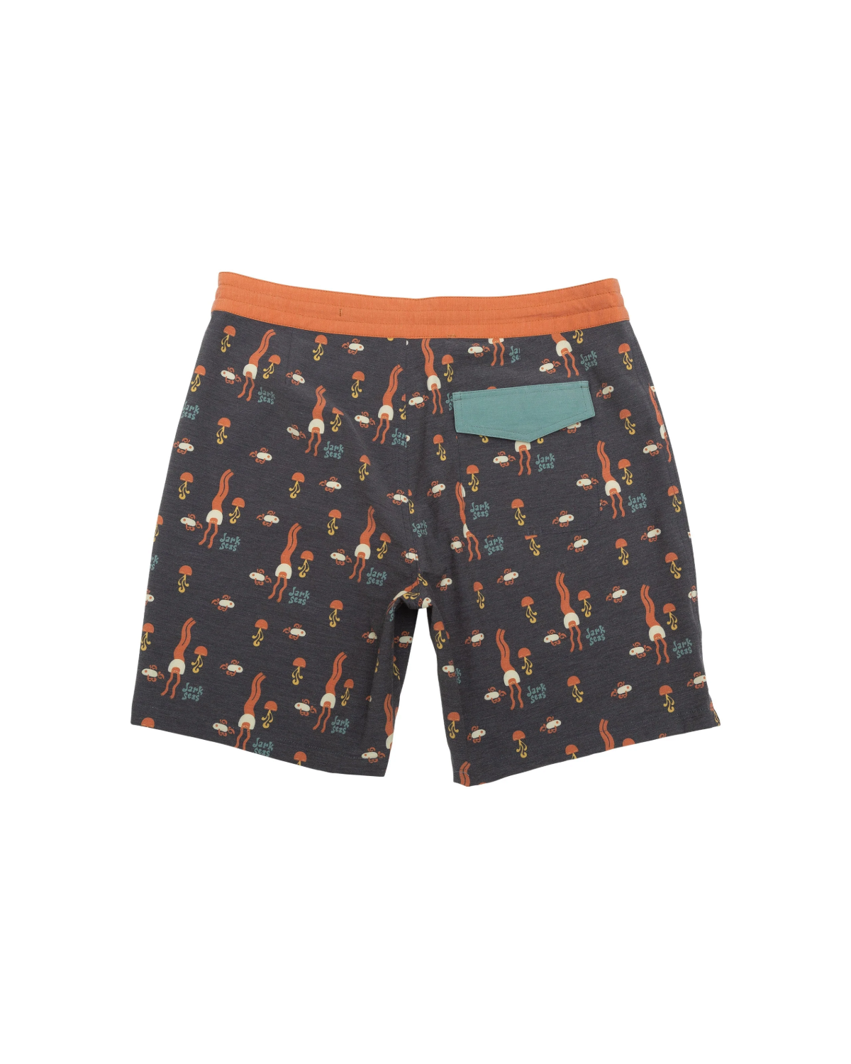 Dark Seas Highlands Boardshort Black (zoomed)