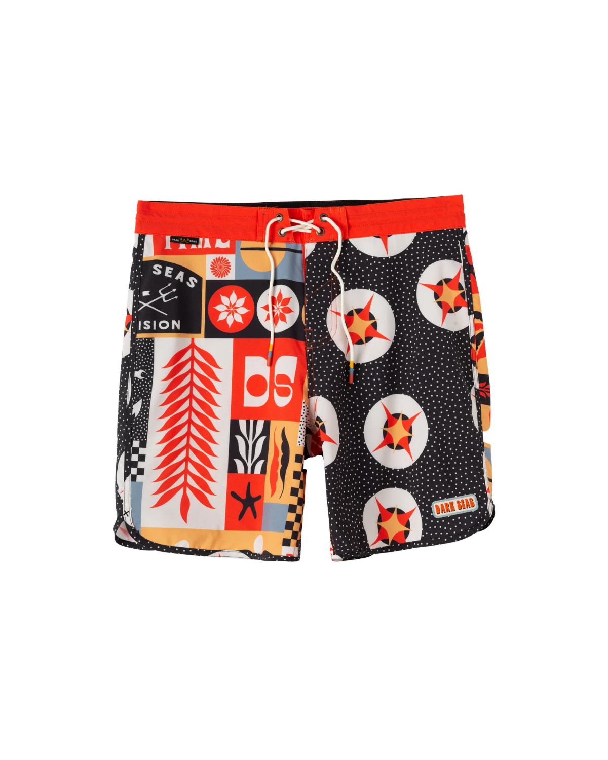 Dark Seas Mismatch Boardshort Multi (zoomed)