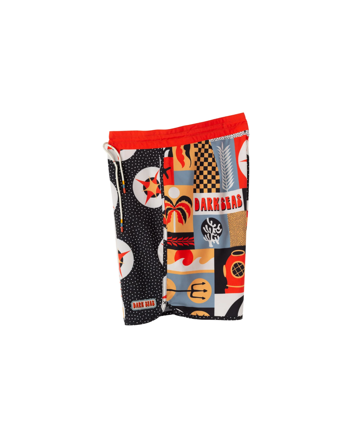 Dark Seas Mismatch Boardshort Multi (zoomed)