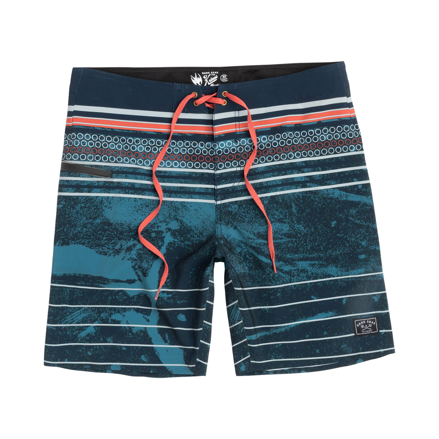 color: navy ~ alt: gyotaku boardshort (zoomed)